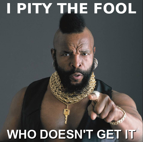 5ux meme with text: ...doesn't get it